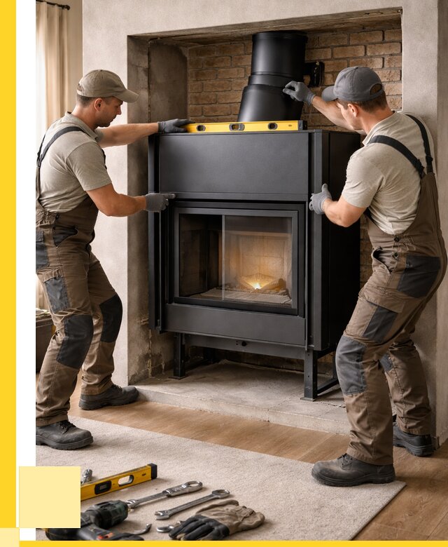 Установка каминных топок в Южноуральске под ключ от 19685 р. | ЭриданЖрк