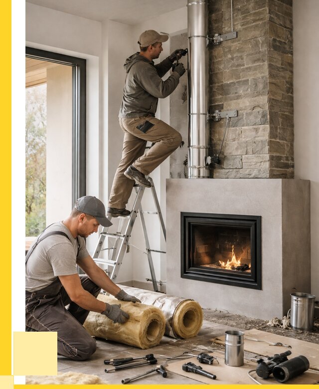 Монтаж дымоходов для каминов в Южноуральске от 16404 р. ЭриданЖрк