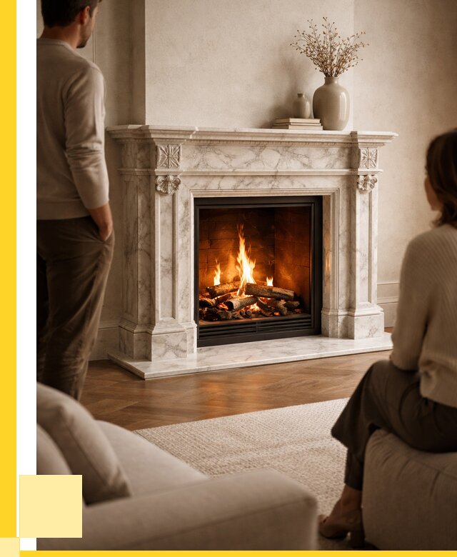 Мраморные камины под ключ в Южноуральске от 273400 р. | ЭриданЖрк