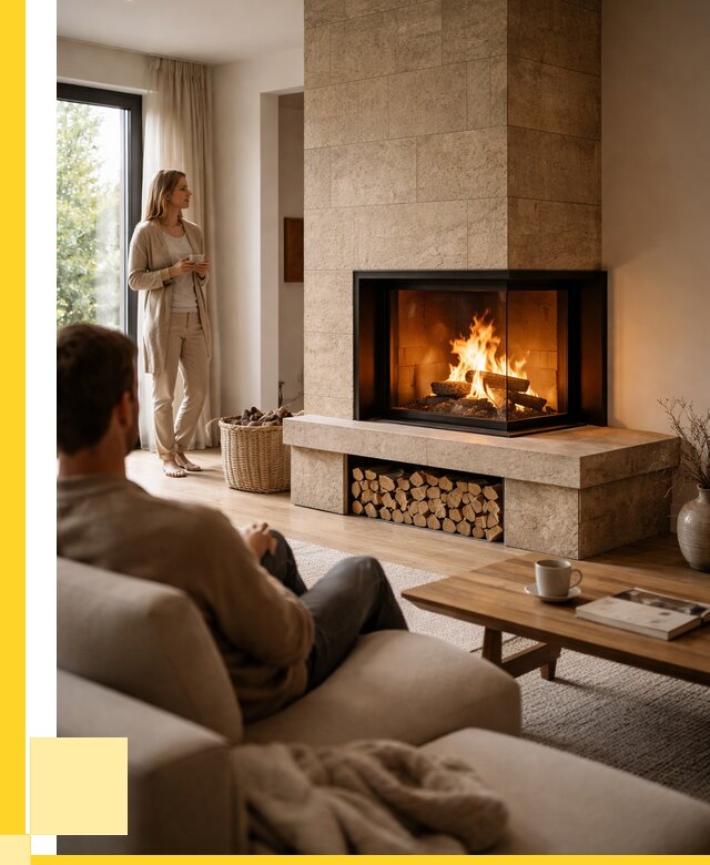 Угловые камины из кирпича установка в Южноуральске от 164040 р. ЭриданЖрк