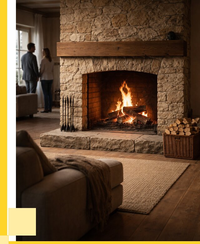 Открытые камины под ключ в Южноуральске от 164040 р. ЭриданЖрк