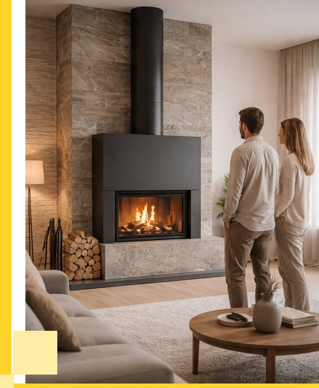 Закрытые камины под ключ в Южноуральске от 131232 р., ЭриданЖрк