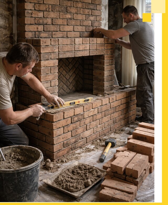 Изготовление и установка кирпичных каминов в Южноуральске