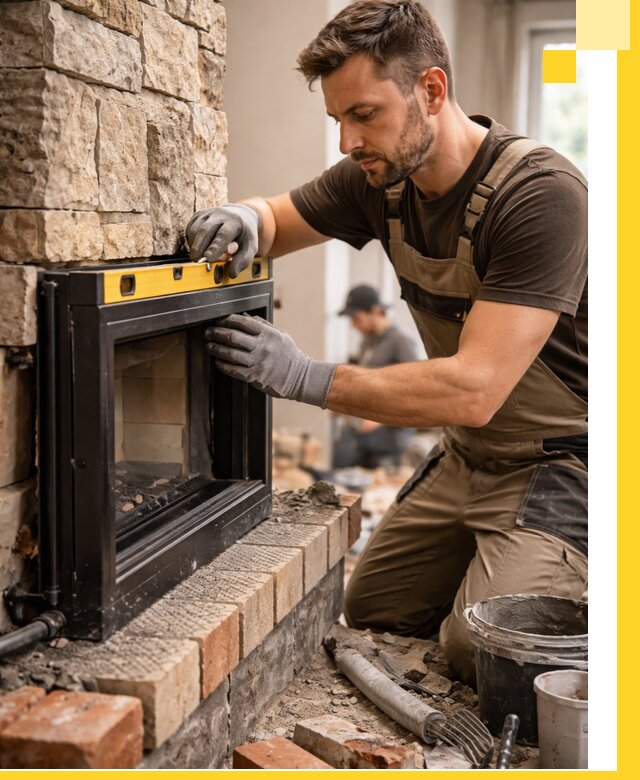 Дровяные камины под ключ в Южноуральске: монтаж, обустройство