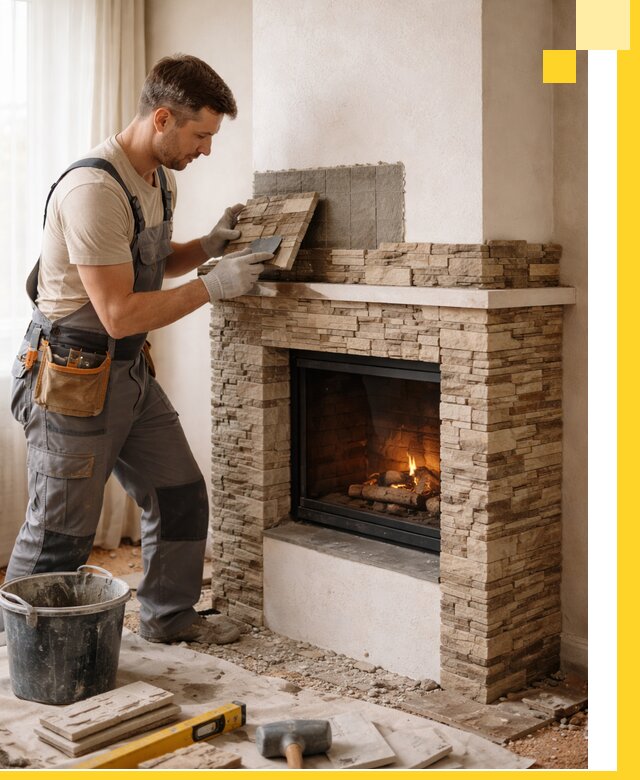 Изготовление и монтаж каминов для дома под ключ в Южноуральске