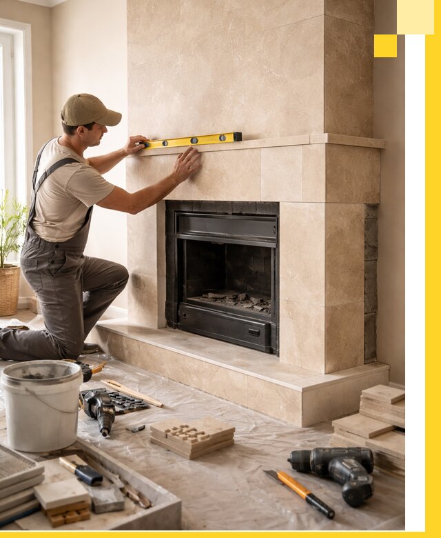 Установка и монтаж каминов в частном доме под ключ в Южноуральске