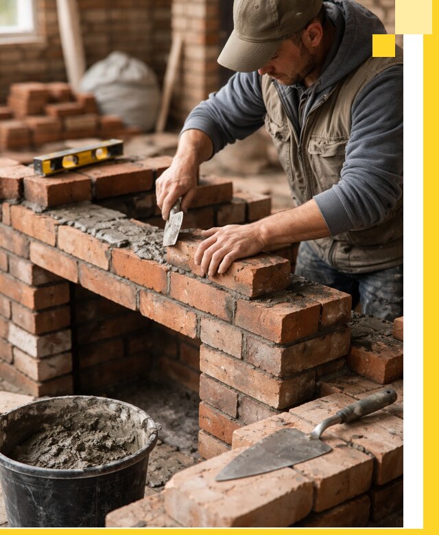 Кладка каминов под ключ в Южноуральске профессиональная отделка и монтаж