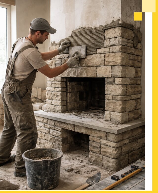 Строительство каминов под ключ в Южноуральске от проектирования до монтажа