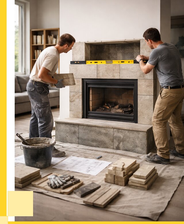 Монтаж каминов и установка в Южноуральске от 49212 р. | ЭриданЖрк