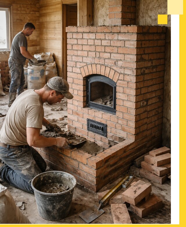 Профессиональное строительство печей в Южноуральске под ключ