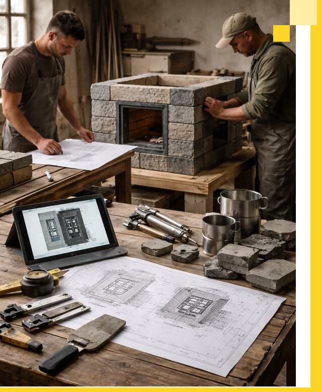 Разработка проектов печей с согласованием и монтажом в Южноуральске