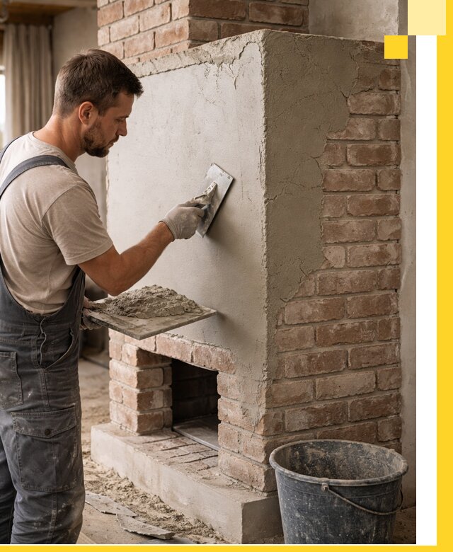 Отделка печей и облицовка каминов в Южноуральске под ключ