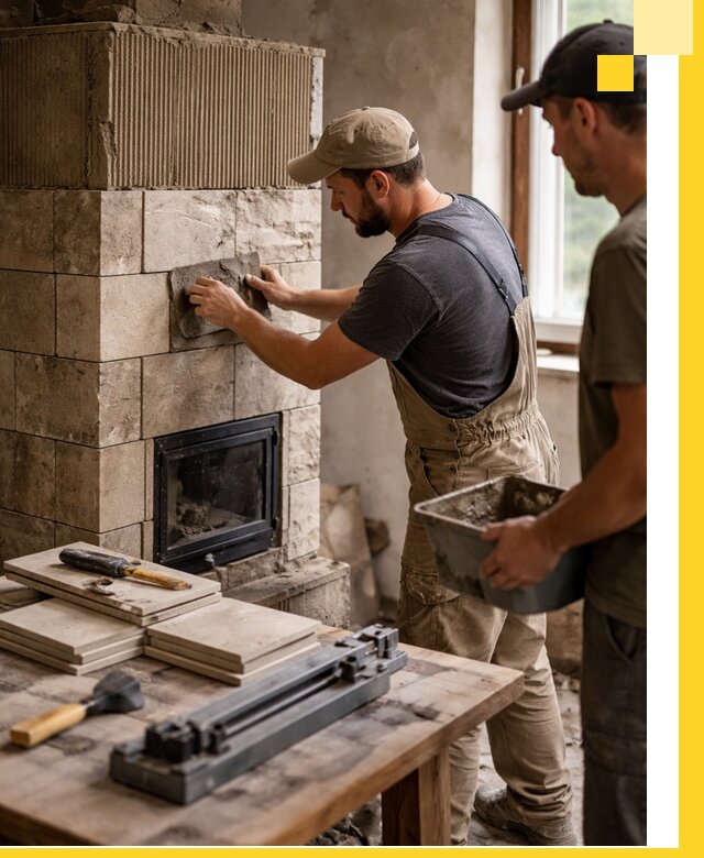 Профессиональная облицовка печей в Южноуральске: керамика и камень