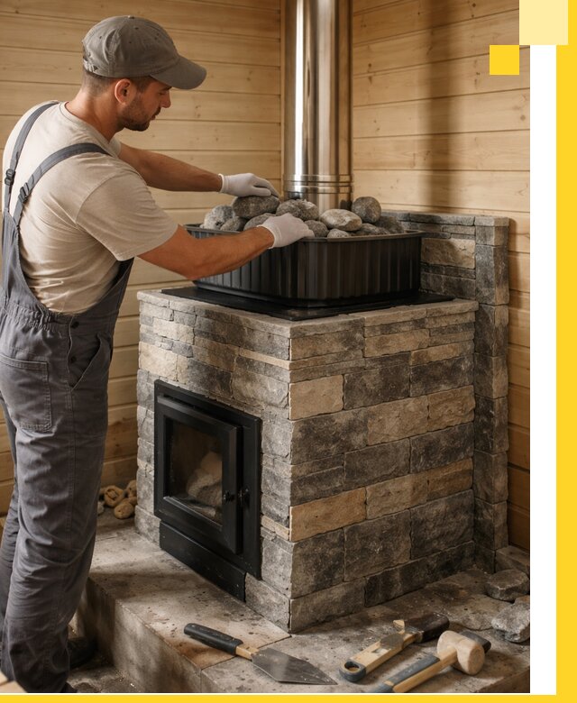 Печи для парной в Южноуральске, производство, монтаж и обслуживание