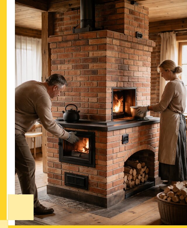 Печи для загородного дома под ключ в Южноуральске от 87488 р. | ЭриданЖрк