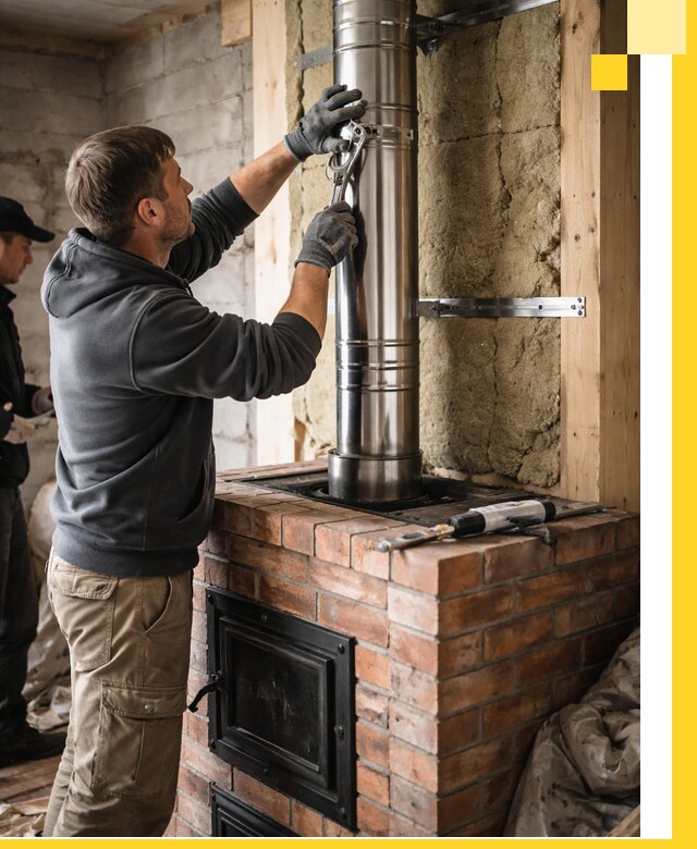 Изготовление и монтаж печей и дымоходов под ключ в Южноуральске