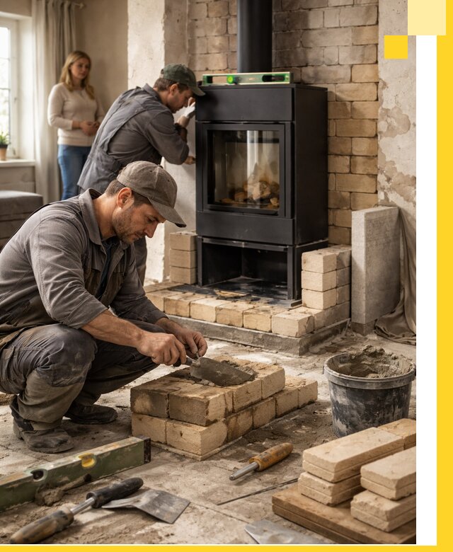 Печи и камины под ключ: проект, установка в Южноуральске