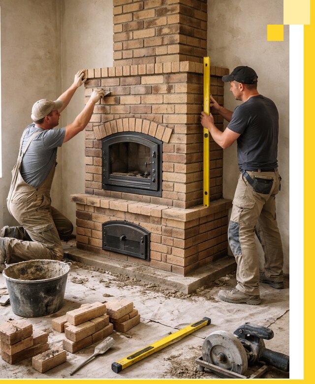 Продажа и установка печей и каминов для дома под ключ в Южноуральске