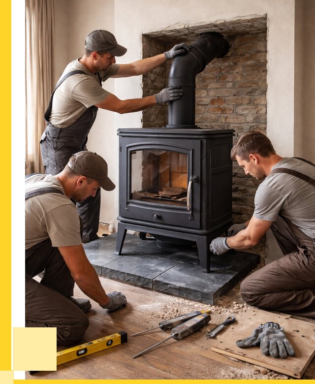 Монтаж печи камина в частном доме в Южноуральске от 27340 р. | ЭриданЖрк