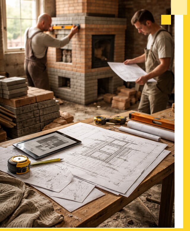 Проекты печей и каминов с индивидуальным дизайном в Южноуральске