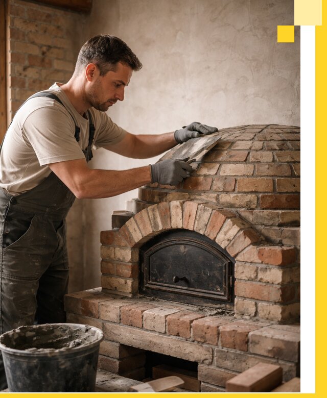 Изготовление и монтаж помпейских печей на заказ в Южноуральске