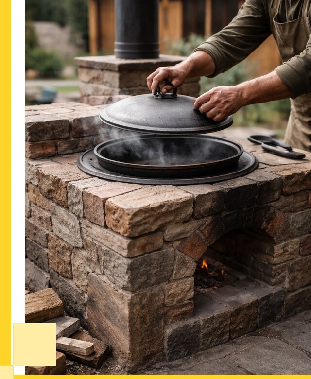 Печи для казана в Южноуральске по цене от 19685 р. | ЭриданЖрк