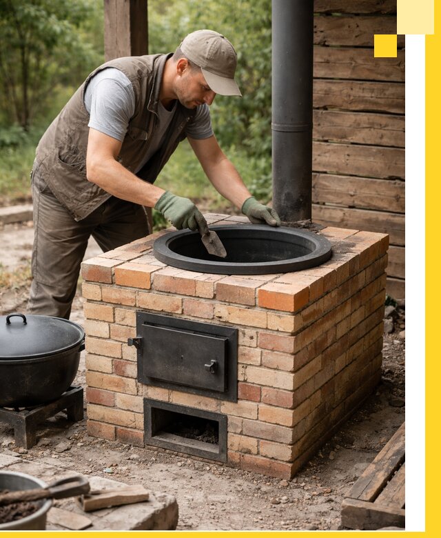 Изготовление и установка печей для казана в Южноуральске под ключ