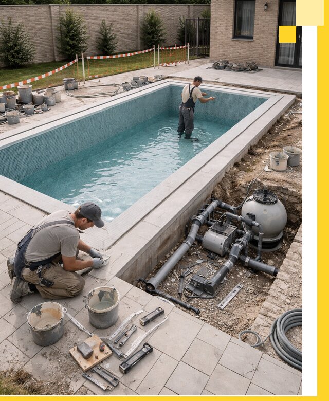 Строительство бассейнов под ключ в Южноуральске: проекты и монтаж