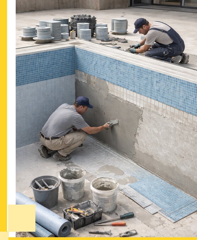 Ремонт и обслуживание бассейнов в Южноуральске от 27340 р. | ЭриданЖрк