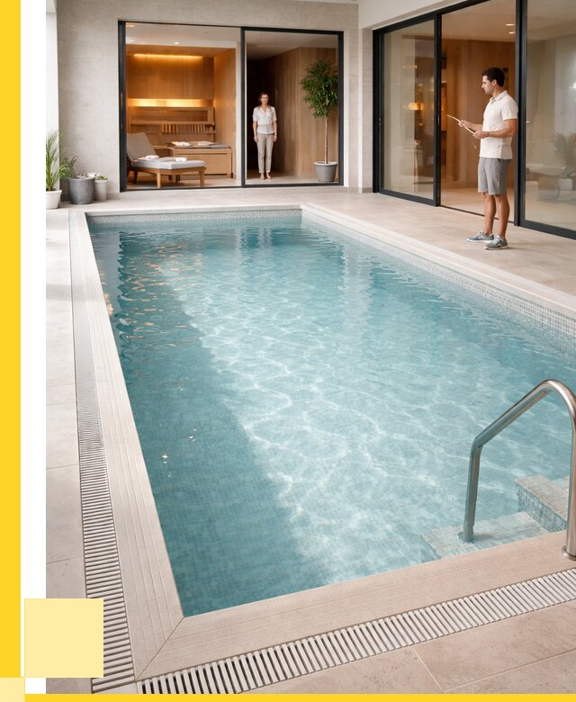 Отделка бассейна пленкой ПВХ в Южноуральске от 3828 р. - ЭриданЖрк