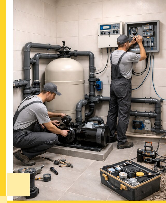 Монтаж оборудования для бассейнов в Южноуральске от 43744 р. | ЭриданЖрк