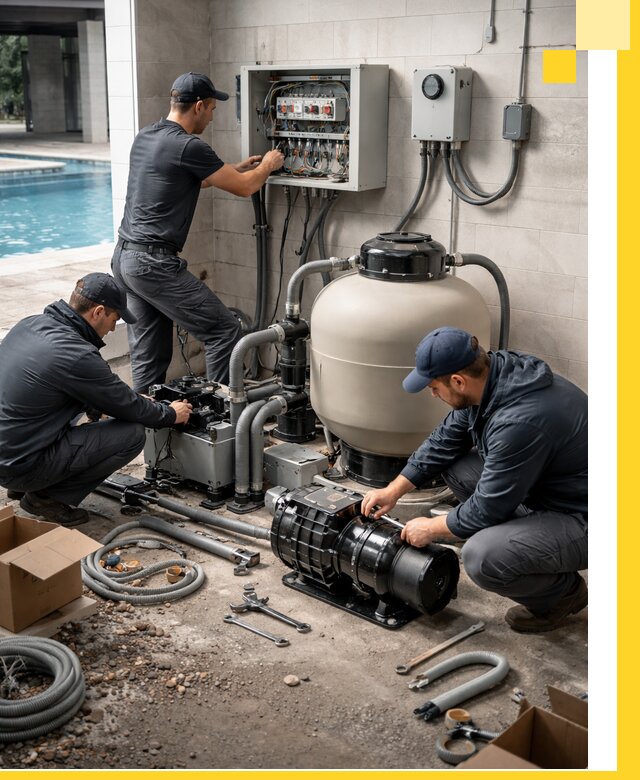 Профессиональный монтаж оборудования для бассейнов в Южноуральске