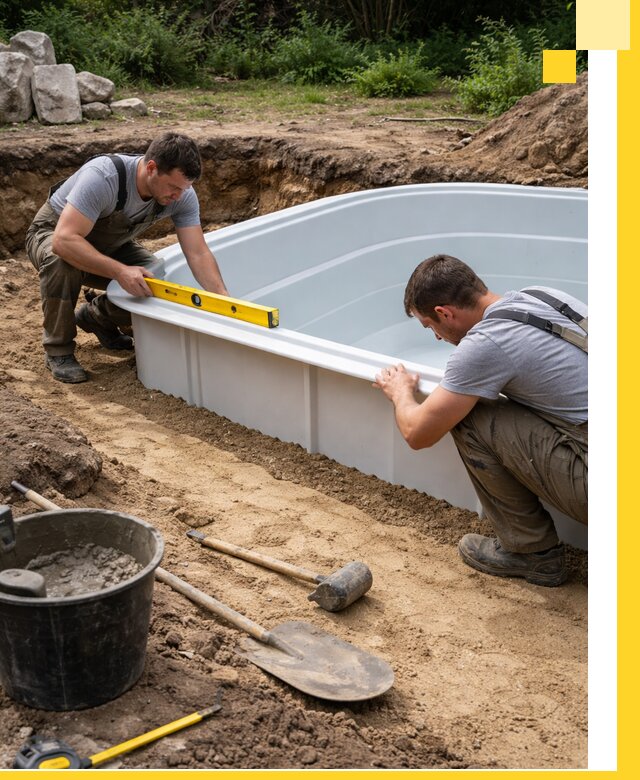 Производство и установка пластиковых бассейнов в Южноуральске под ключ