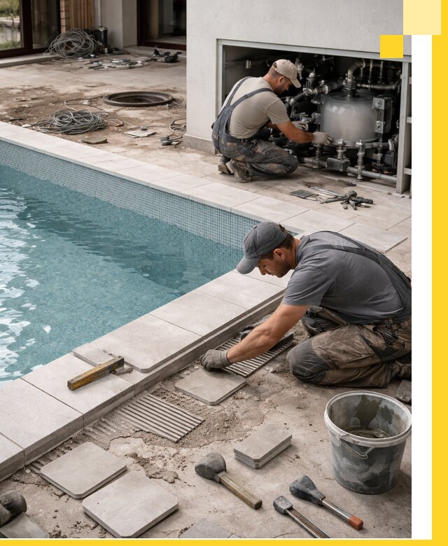 Строительство и монтаж бассейнов в коттедже в Южноуральске