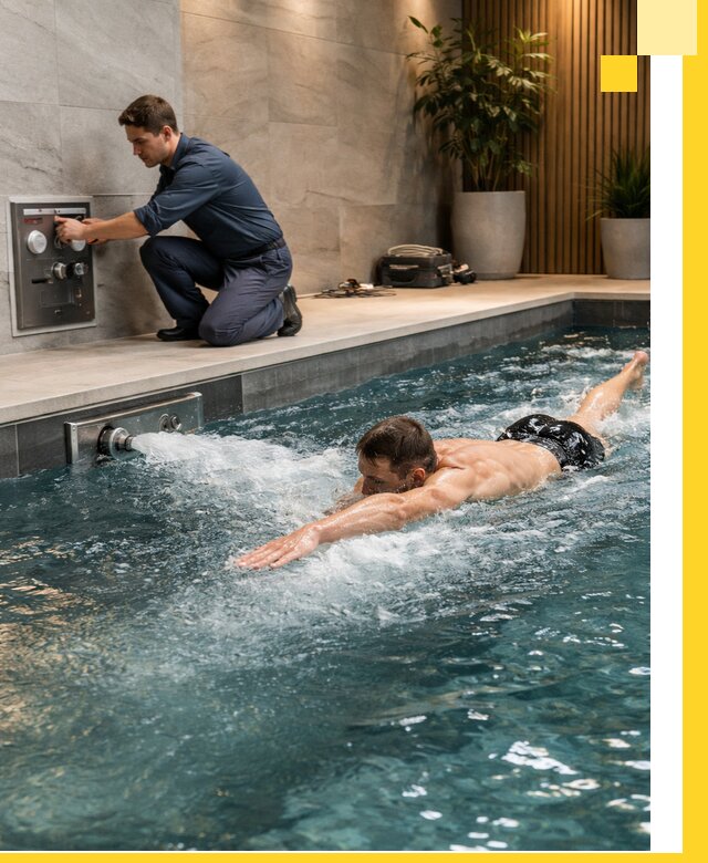 Проектирование и монтаж бассейнов с противотоком в Южноуральске