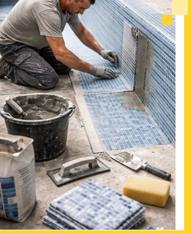 Укладка и ремонт мозаики для бассейнов под ключ в Южноуральске