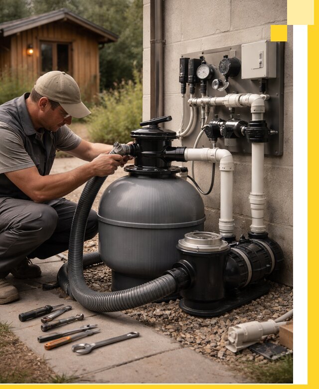 Продажа и монтаж фильтров и насосов для бассейнов в Южноуральске