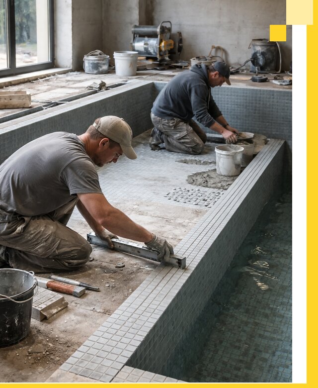 Строительство бассейна в частном доме в Южноуральске под ключ