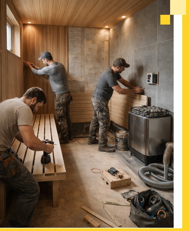 Сауны под ключ в Южноуральске, проектирование, строительство, отделка
