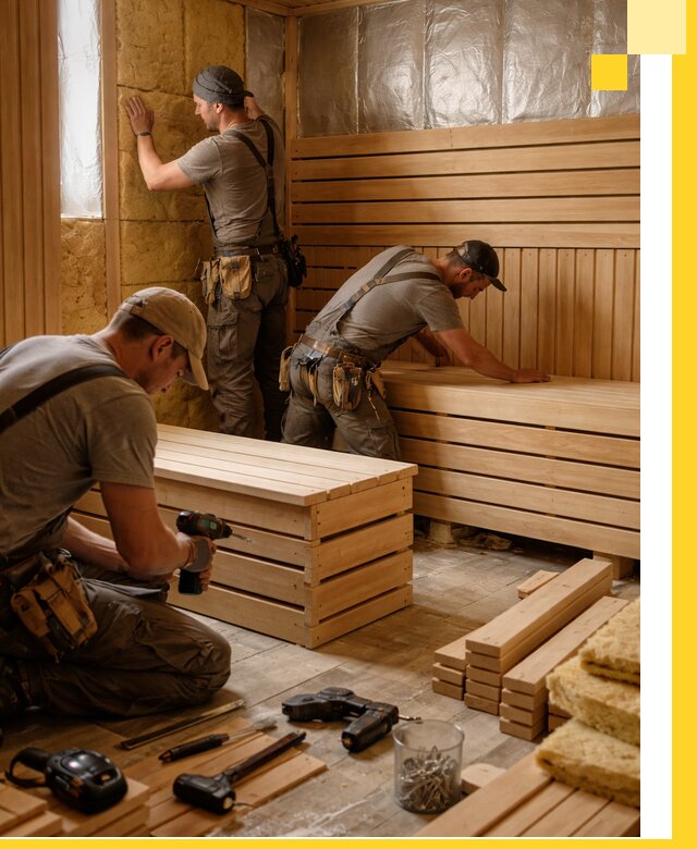 Профессиональное строительство саун под ключ в Южноуральске