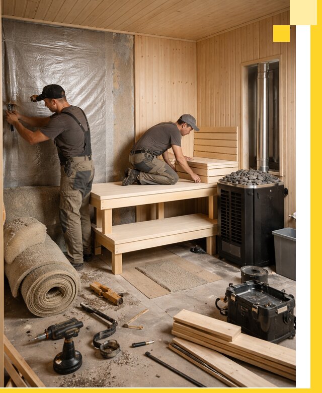 Проекты саун под ключ в Южноуральске дизайн и строительство