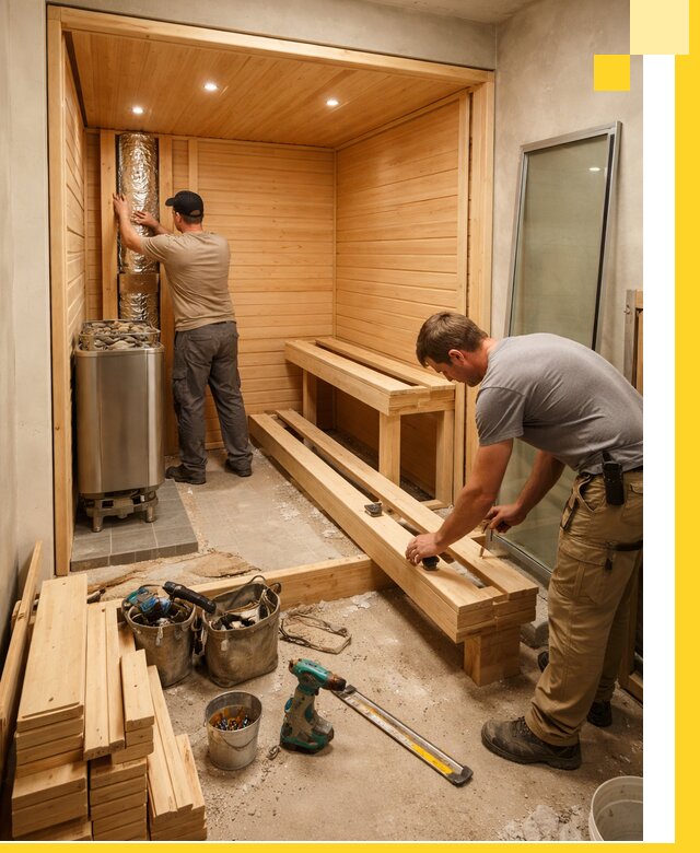 Проектирование и установка домашних саун под ключ в Южноуральске