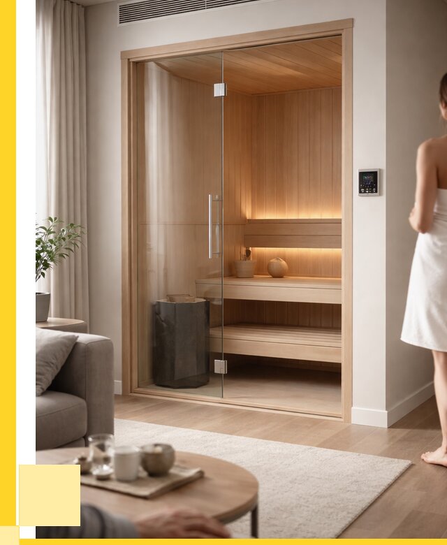 Сауна в квартире под ключ в Южноуральске от 131232 р. ЭриданЖрк