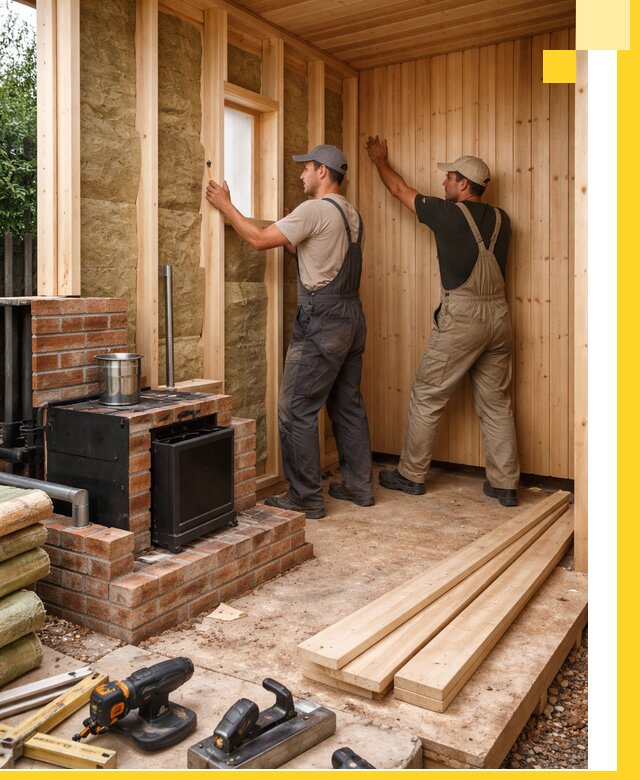 Строительство и установка дачных саун под ключ в Южноуральске