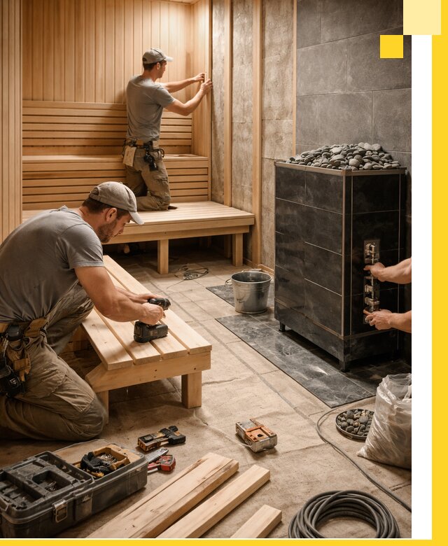 Дизайн и строительство интерьерных саун под ключ в Южноуральске