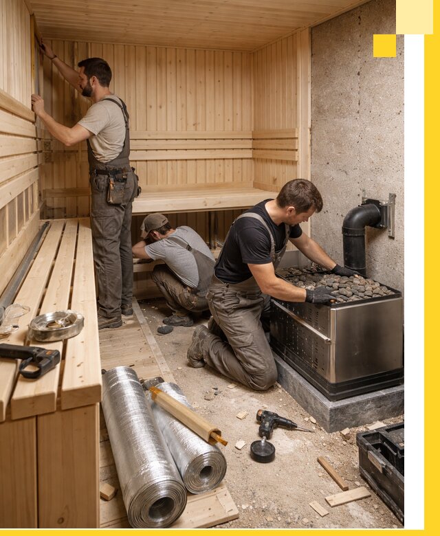 Индивидуальные сауны на заказ в Южноуральске под ключ, проект и монтаж