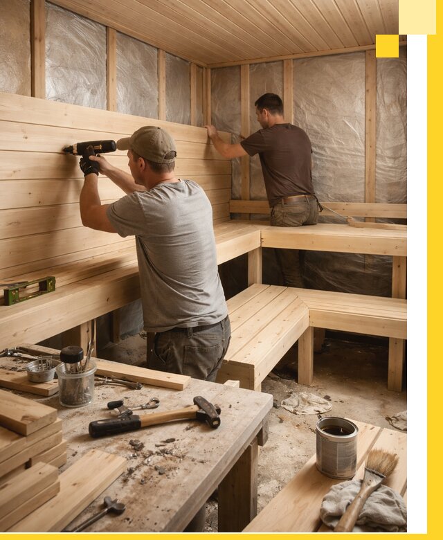 Профессиональная отделка бань и саун под ключ в Южноуральске