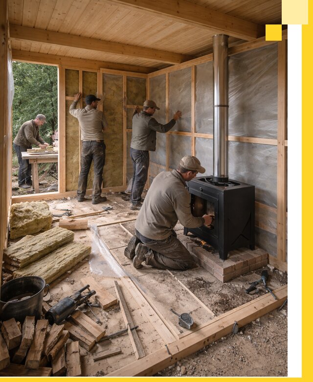 Профессиональный монтаж бань под ключ в Южноуральске для дома