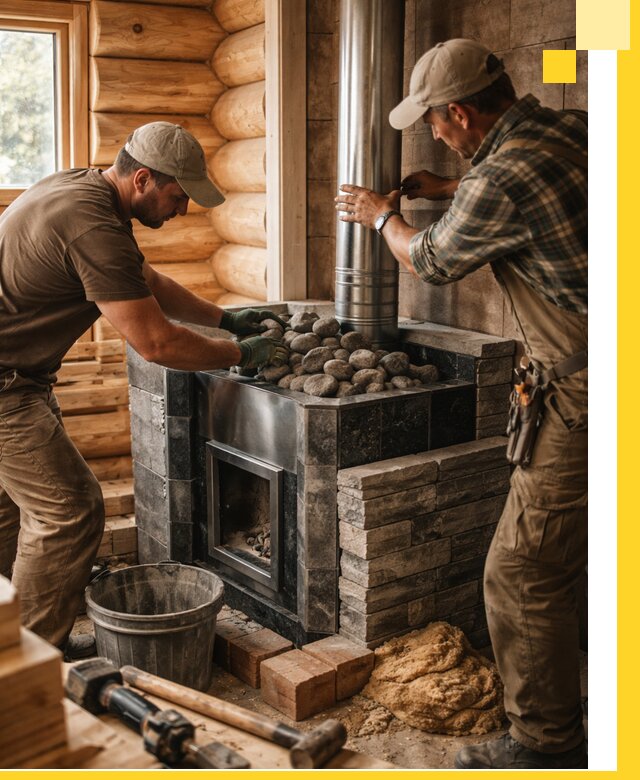 Строительство и отделка русских бань под ключ в Южноуральске