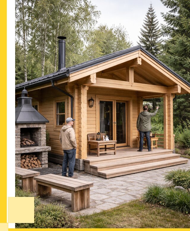 Деревянные бани под ключ в Южноуральске от 492120 р. | ЭриданЖрк